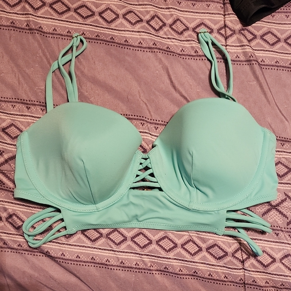 Victoria's Secret Mint Green Bikini Top
